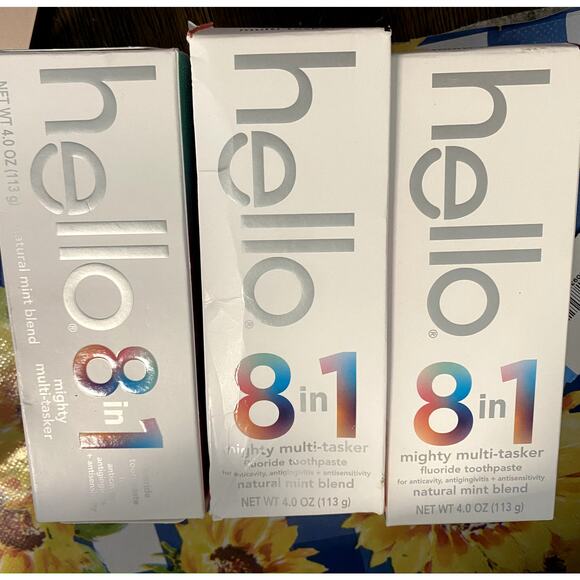 HELLO 8IN1 FLUORIDE TOOTHPASTE BUNDLE 4oz - Picture 1 of 1